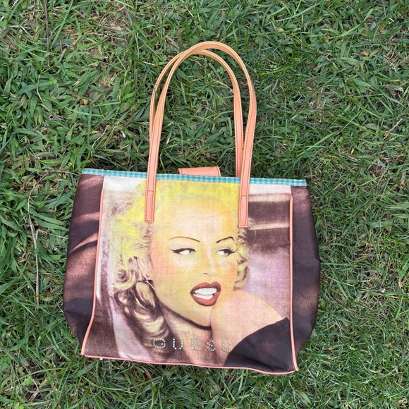 Vintage Guess Anna Nicole as Marilyn Monroe tote bag - Picture 1 of 8
